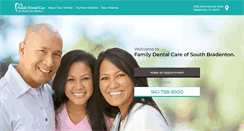 Desktop Screenshot of familydentalcaresouthbradenton.com